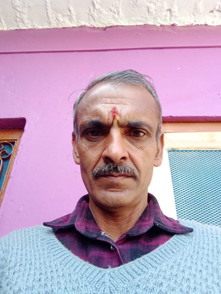 a picture of treasurer seemant sewa founation mr harish pant.