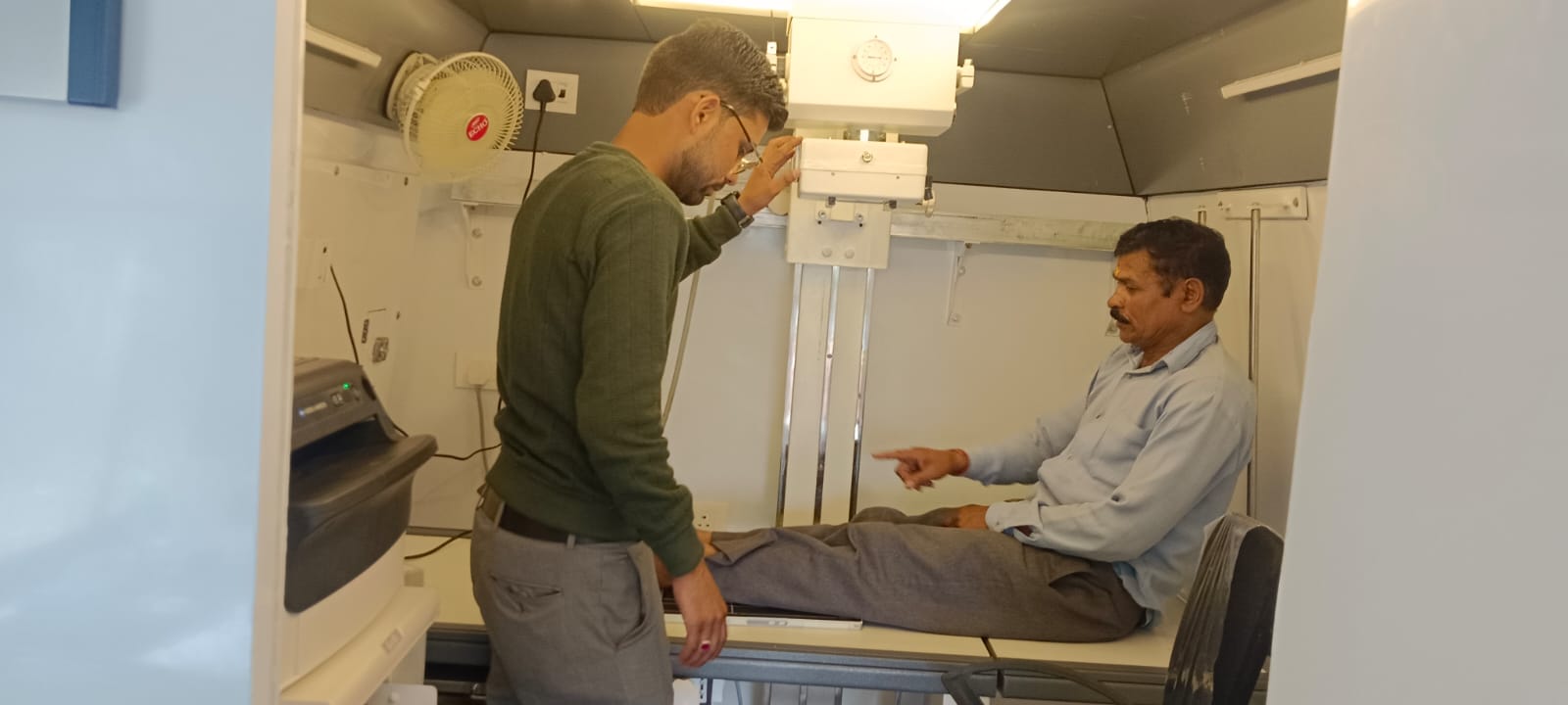 xray at mobile medical unit of seemant