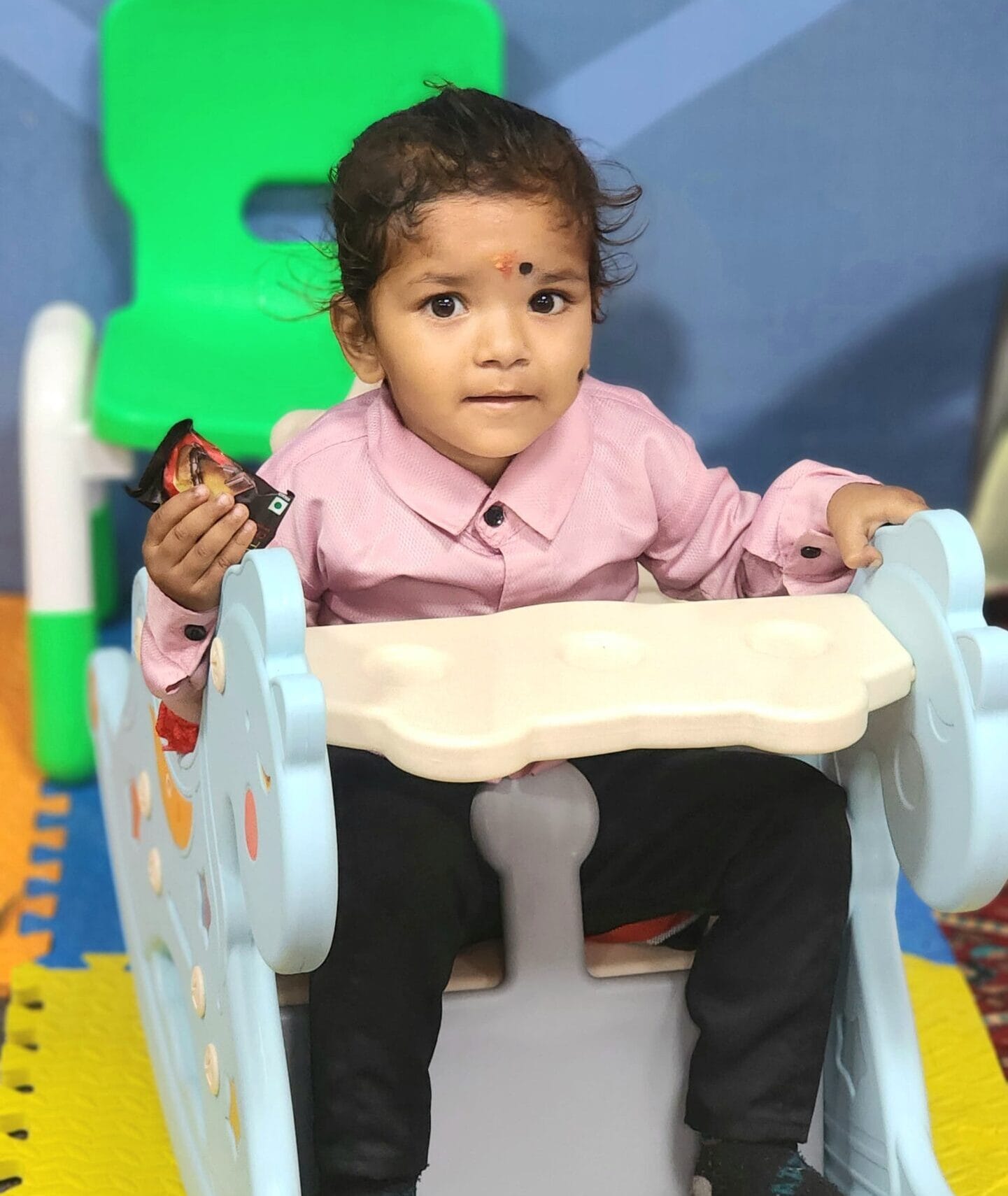 Students playing and enjoying activities at Seemant Public School