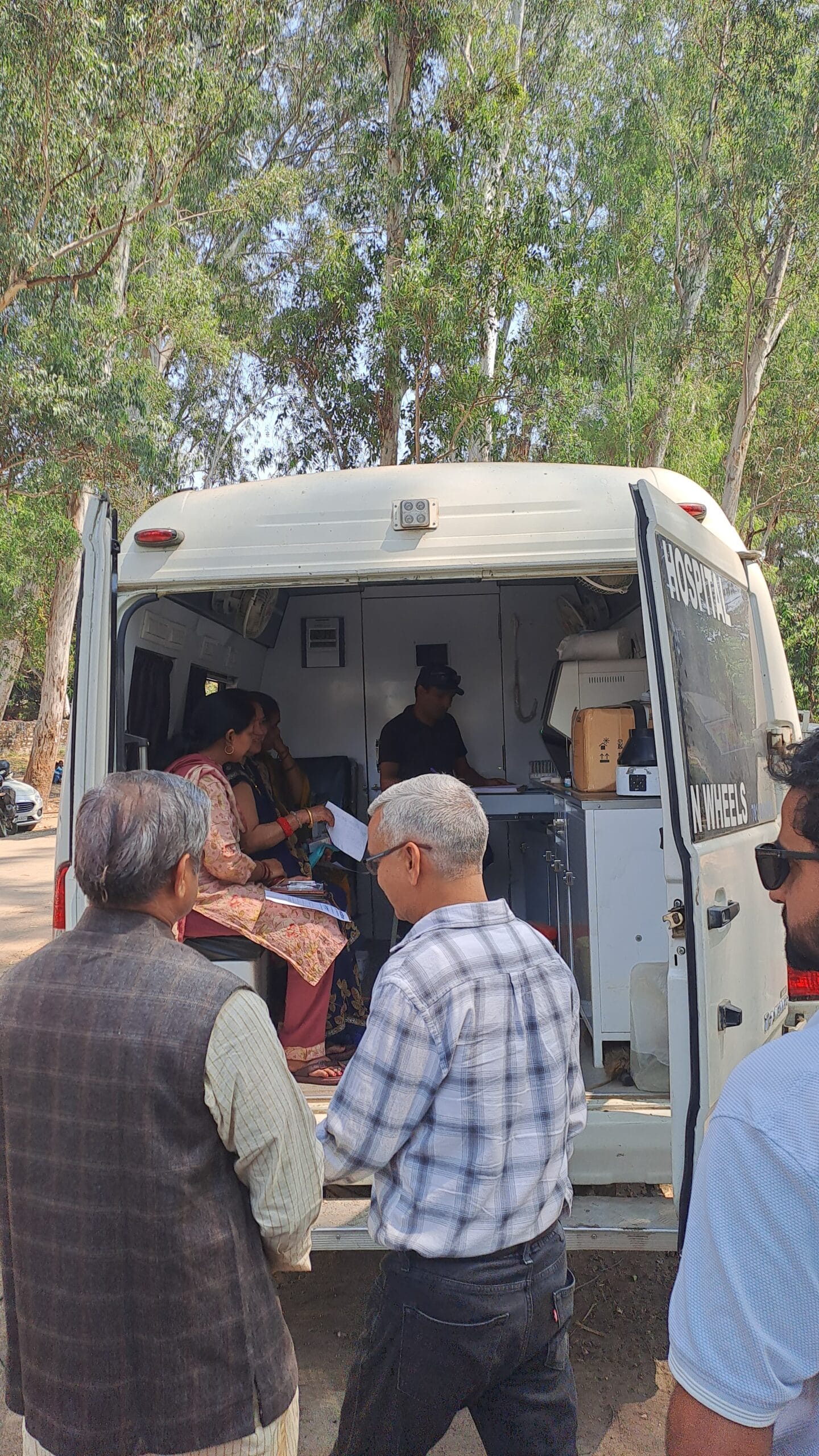 Visitors and supporters at Seemant Sewa Foundation Maa Purnagiri Medical Camp