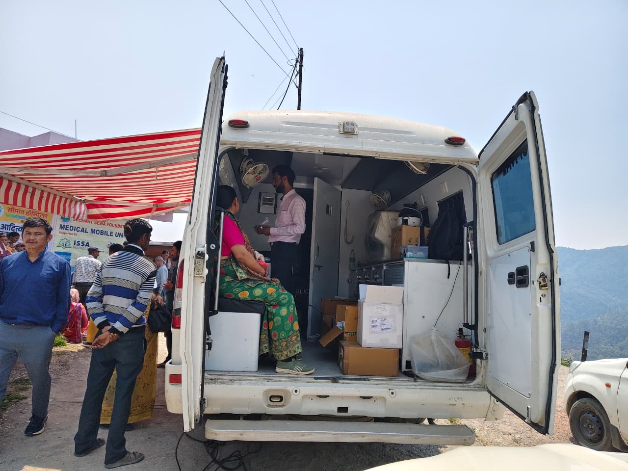 Diagnostic and X-ray services at Seemant Sewa Foundation medical outreach camp