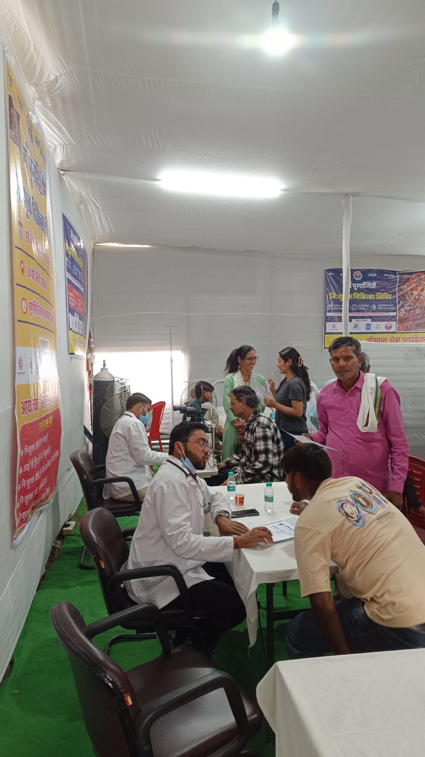 Seemant Sewa Foundation healthcare team serving pilgrims during Maa Purnagiri Yatra